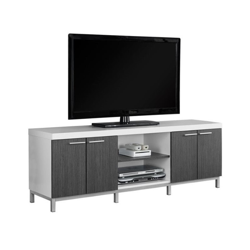 Tv Stand 60 Inch Console Living Room Bedroom Laminate White Homesquare