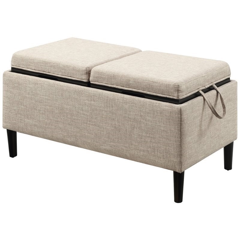 Convenience Concepts Storage Ottoman with Trays in