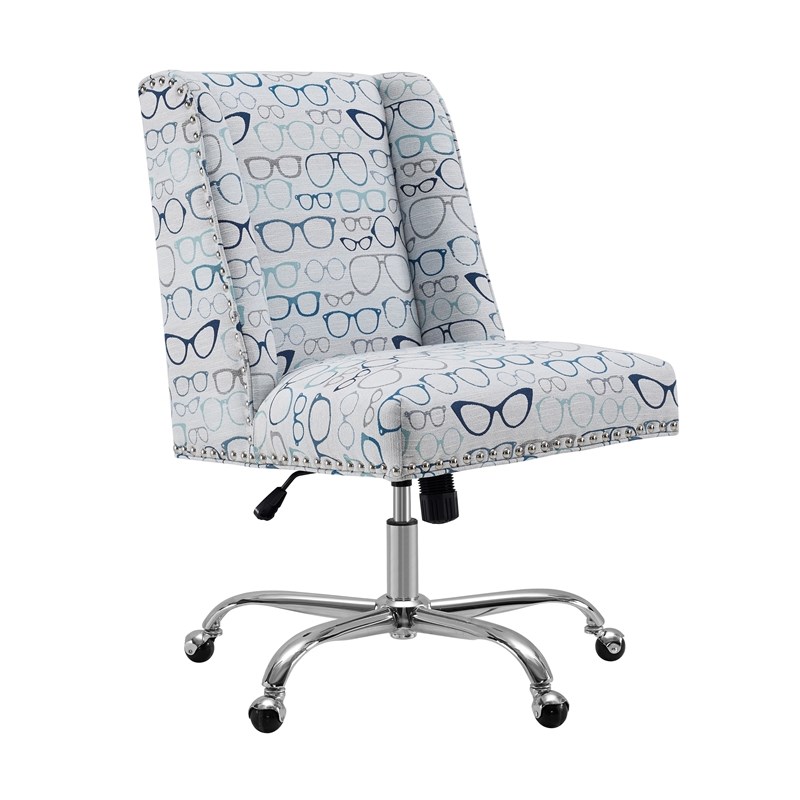 Riverbay Furniture Glasses Print Office Chair Homesquare
