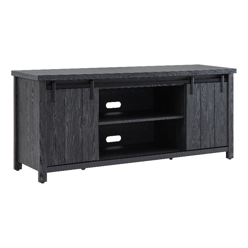 Henn&Hart 58" Gray TV Stand Homesquare