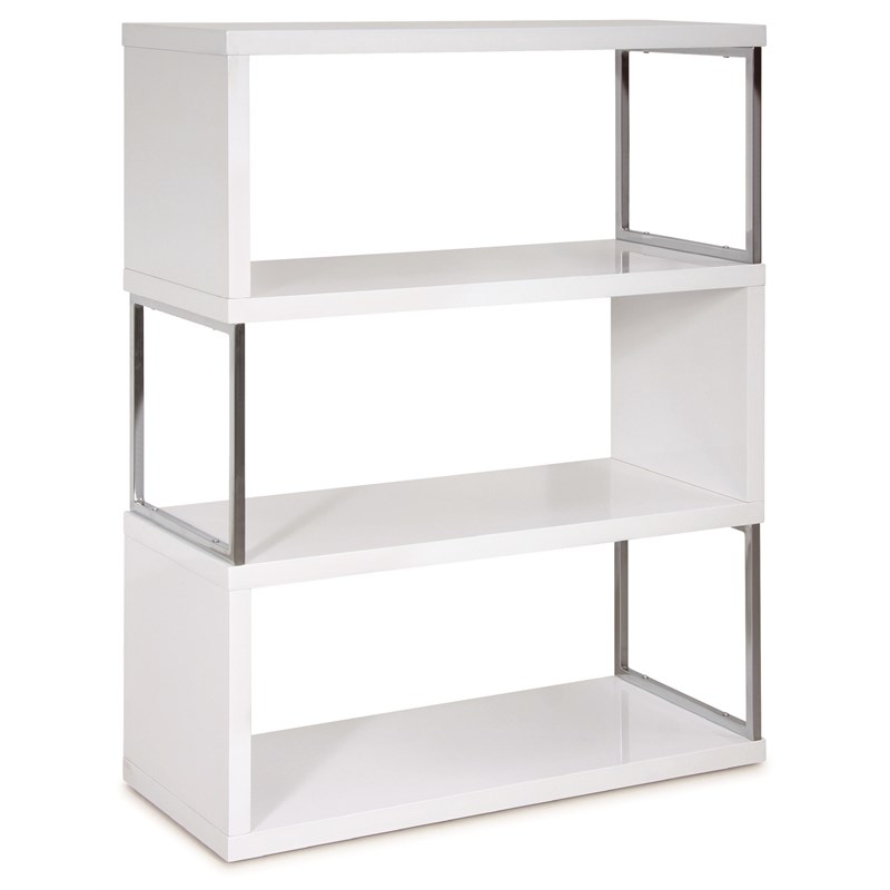new spec modern metal bookcases in white 428002