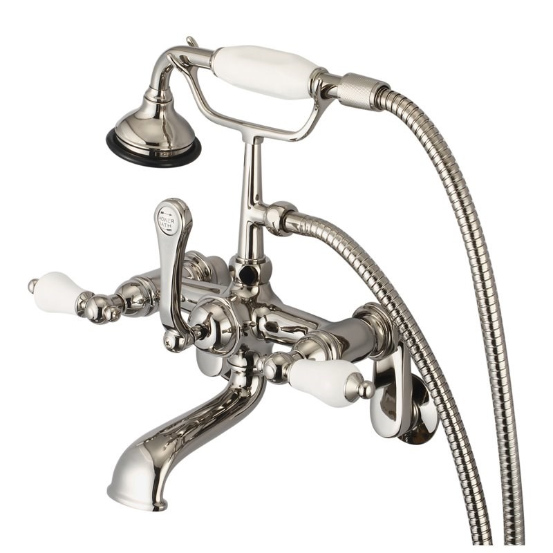 Water Creation Wall Mount Traditional Solid Brass Tub Faucets