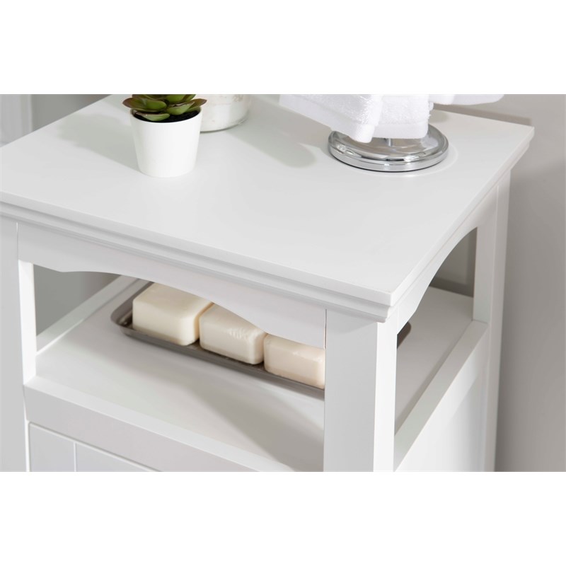 Linon Scarsdale Demi Wood Cabinet in White