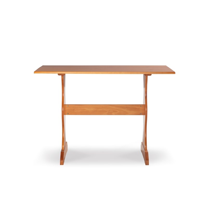 Linon Chelsea Solid Pine Wood Dining Table in Natural