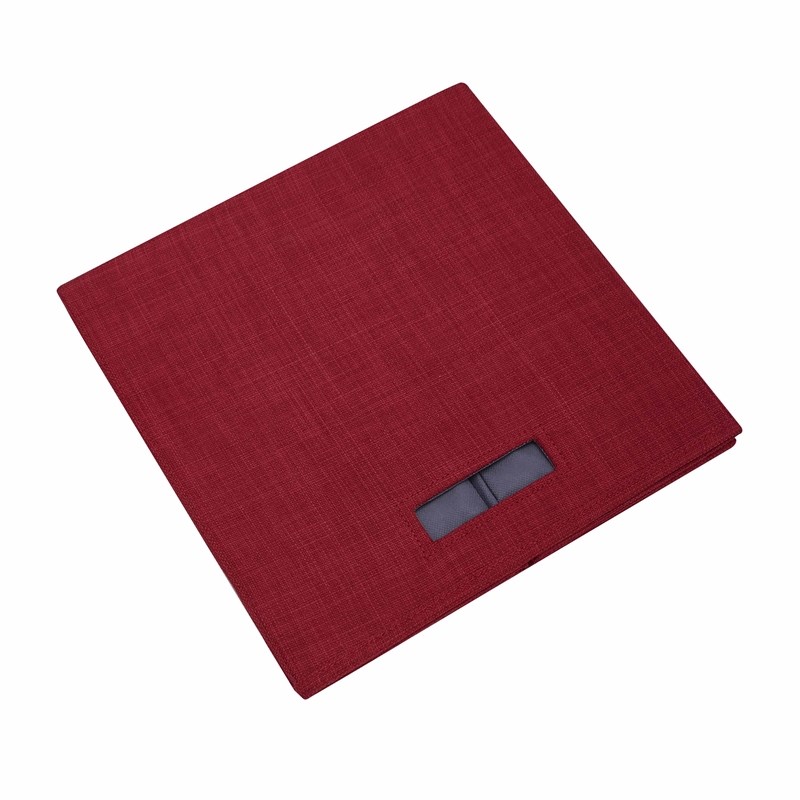 Linon Lane Two Pack Fabric Storage Bins in Red