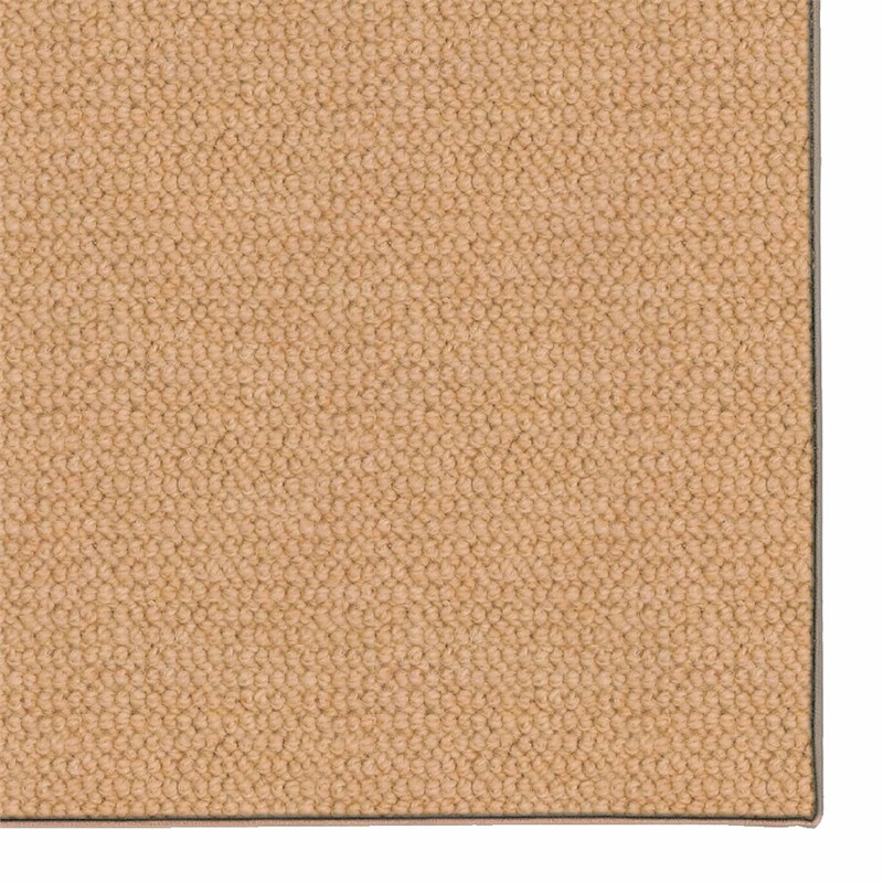 Linon Rushton Hand Tufted Wool 2'x8' Rug in Sisal Brown