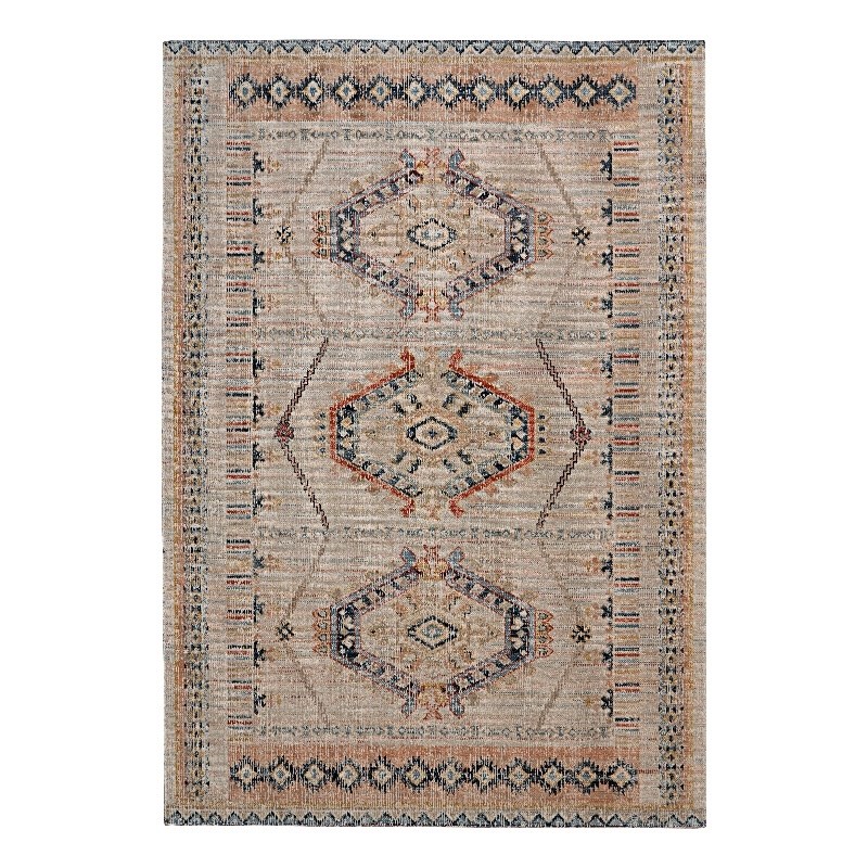 Linon Great Zero Lana Polyester 3'x5' Accent Rug in Ivory