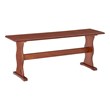 Linon Chelsea Wood Dining Nook Bench in Walnut