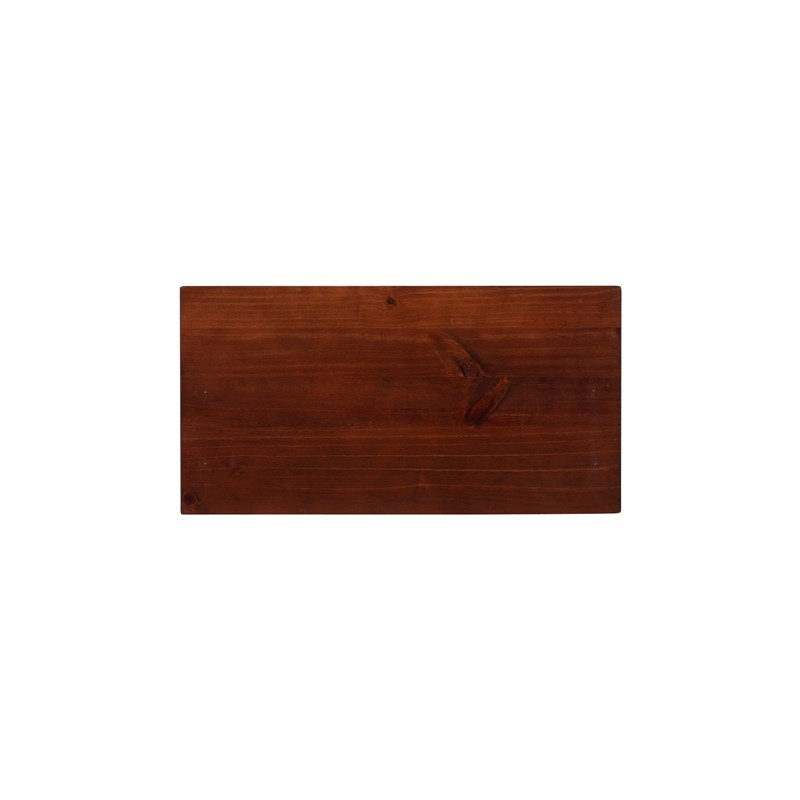 Linon Titian Wood Four Shelf Bookcase in Brown