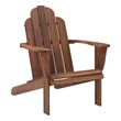 Linon Adirondack Wood Outdoor Chair in Acorn Brown
