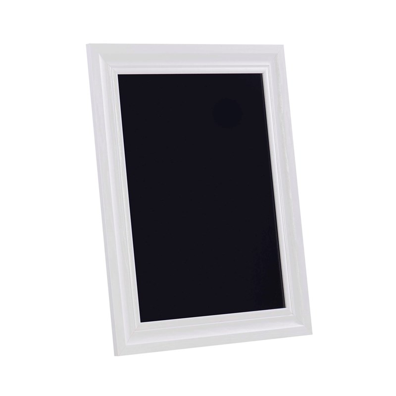 Linon 24x30 Wood Framed Chalkboard in White
