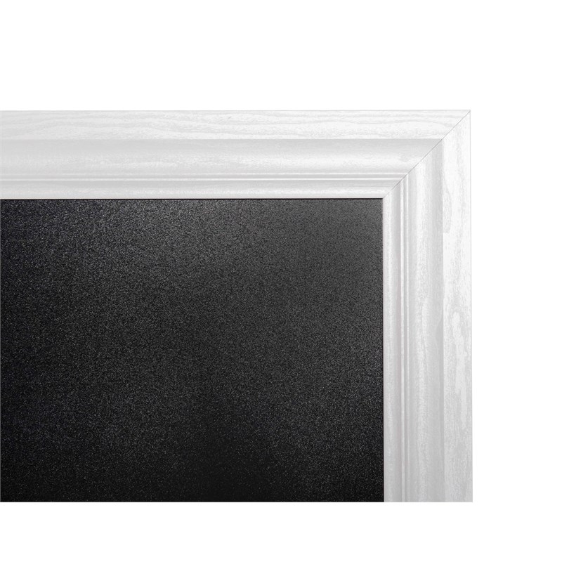 Linon 24x30 Wood Framed Chalkboard in White