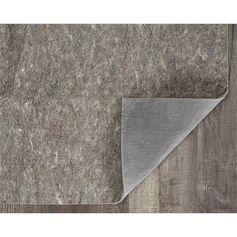 Linon Underlay Premier Plush Felt 4'x6' Rug Pad in Gray