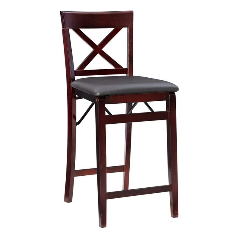 linon triena espresso counter stool