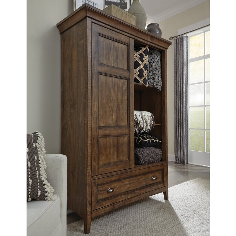 Magnussen Bay Creek Relaxed Traditional Toasted Nutmeg Sliding Door Chest