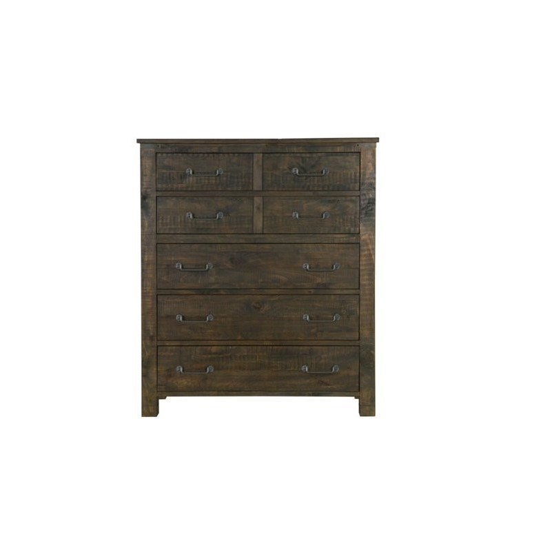 Magnussen Pine Hill 7 Drawer Chest in Rustic Pine