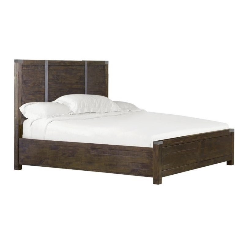 Magnussen Pine Hill King Panel Bed in Rustic Pine