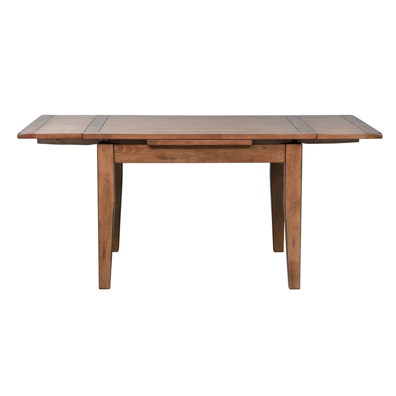 Liberty Furniture Treasures Retractable Dining Table in Rustic Oak