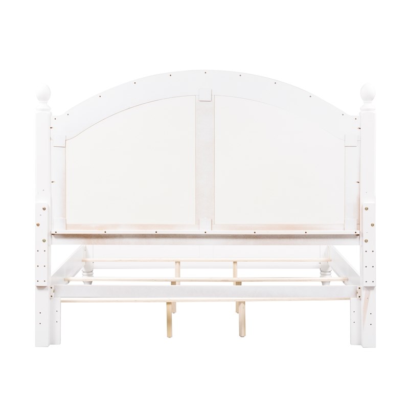 Summer House I White Queen Poster Bed
