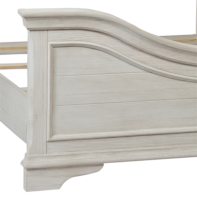Bayside White King Panel Bed