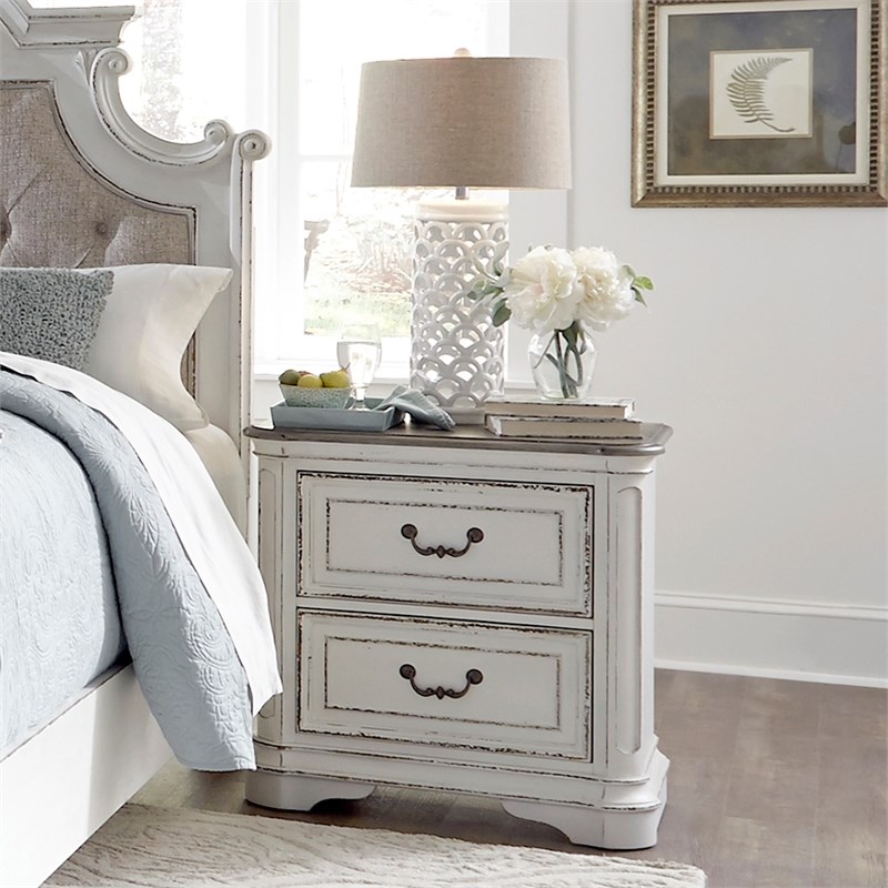 3 Piece Rustic Farmhouse Set Chest with Nightstand and Bench