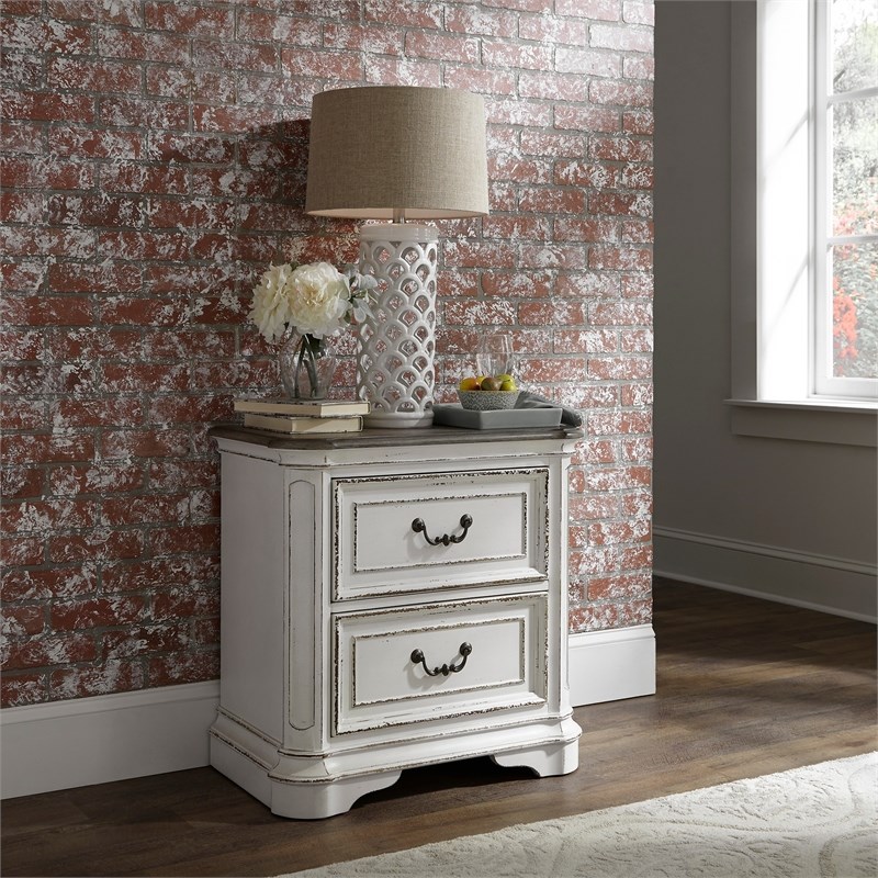 3 Piece Rustic Farmhouse Set Chest with Nightstand and Bench