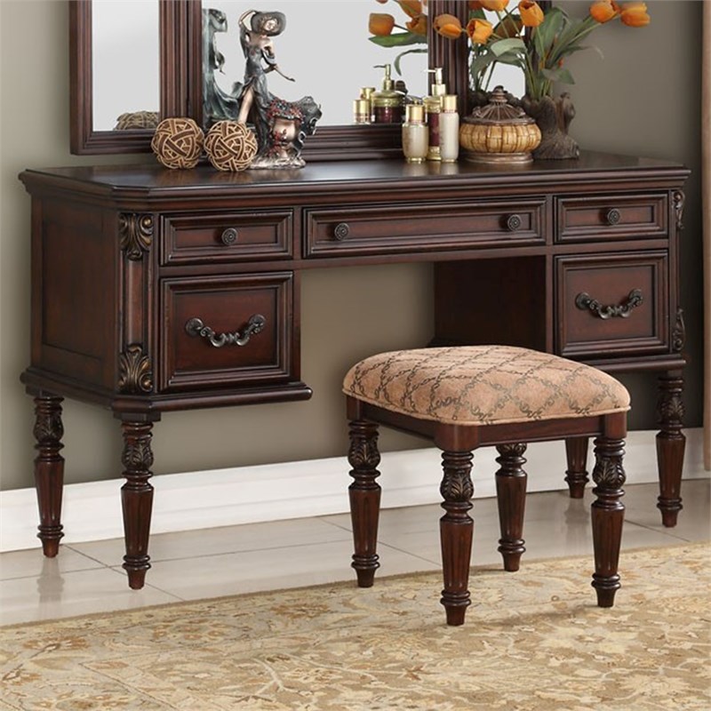 liberty furniture messina estates vanity desk - 737-br35
