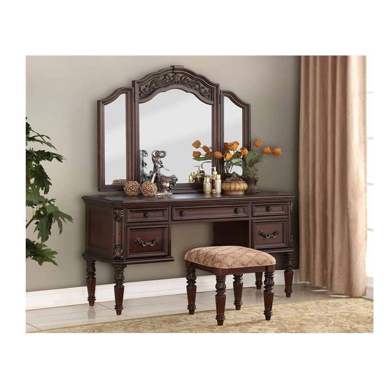 liberty furniture messina estates 3 piece vanity set 737brvn