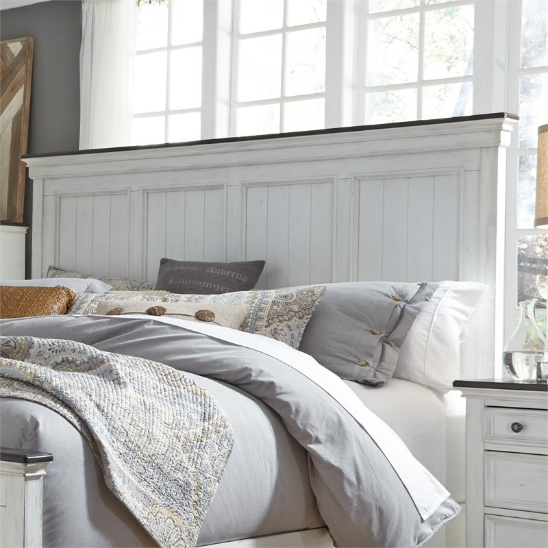 Allyson Park White Queen Panel Headboard | Homesquare