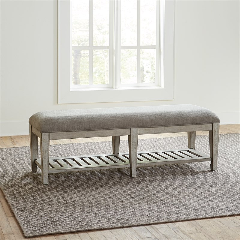 Heartland White Bed Bench