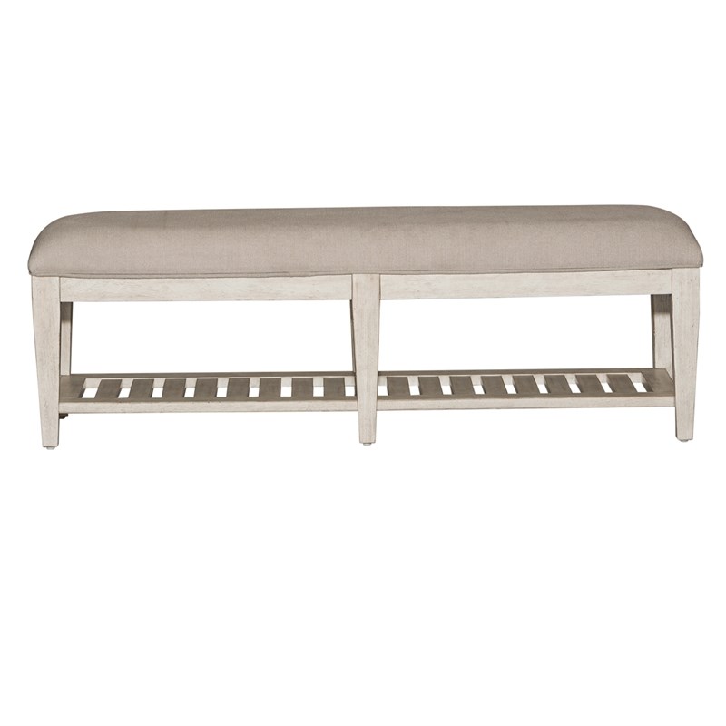 Heartland White Bed Bench