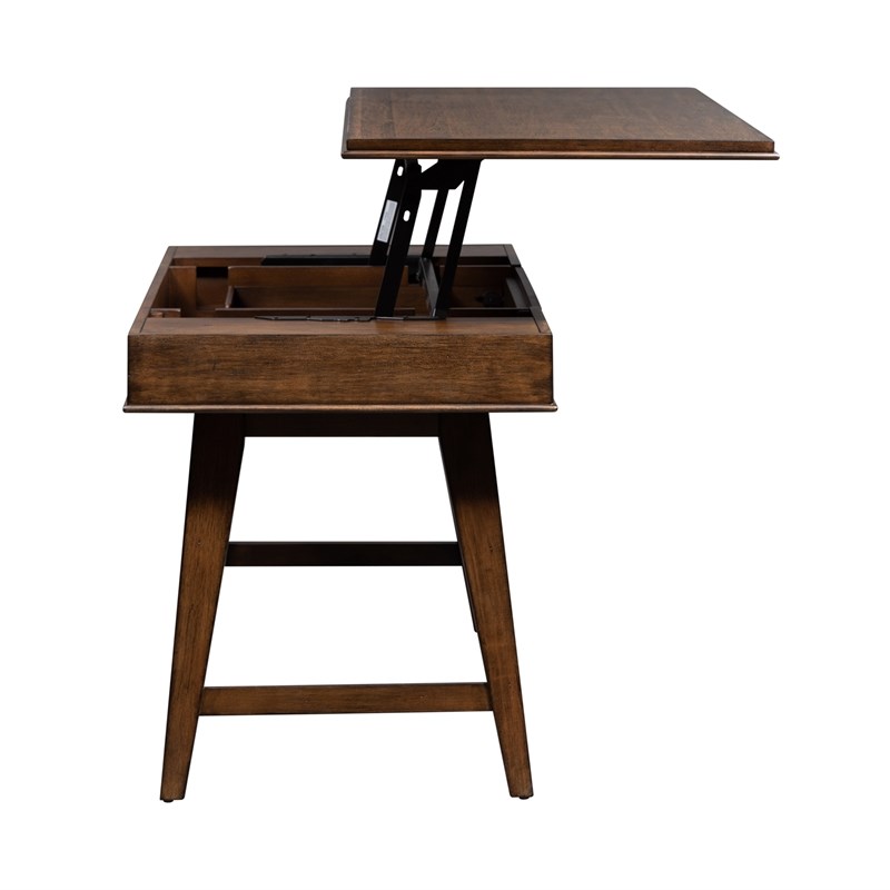 Ventura Blvd Dark Brown Lift Top Writing Desk Homesquare