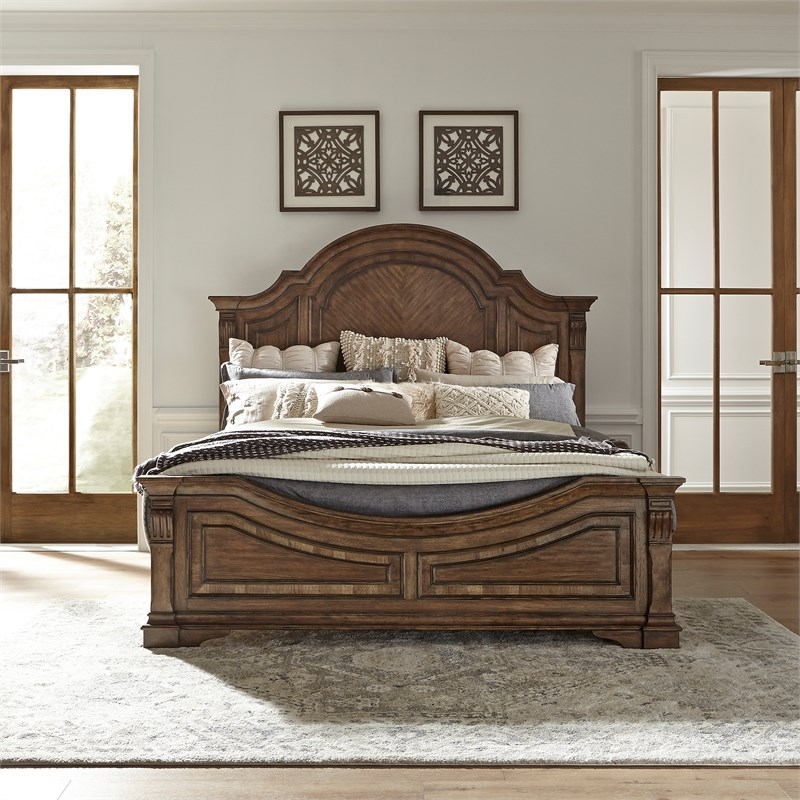 liberty furniture haven hall queen panel bed 685brqpb
