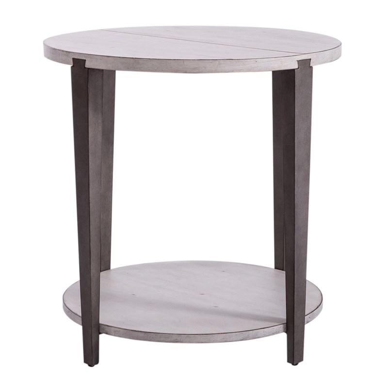 liberty furniture sterling round end table - 127-ot1020