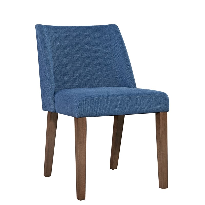 Space Savers Medium Brown Nido Chair - Blue  (RTA)-Set of 2