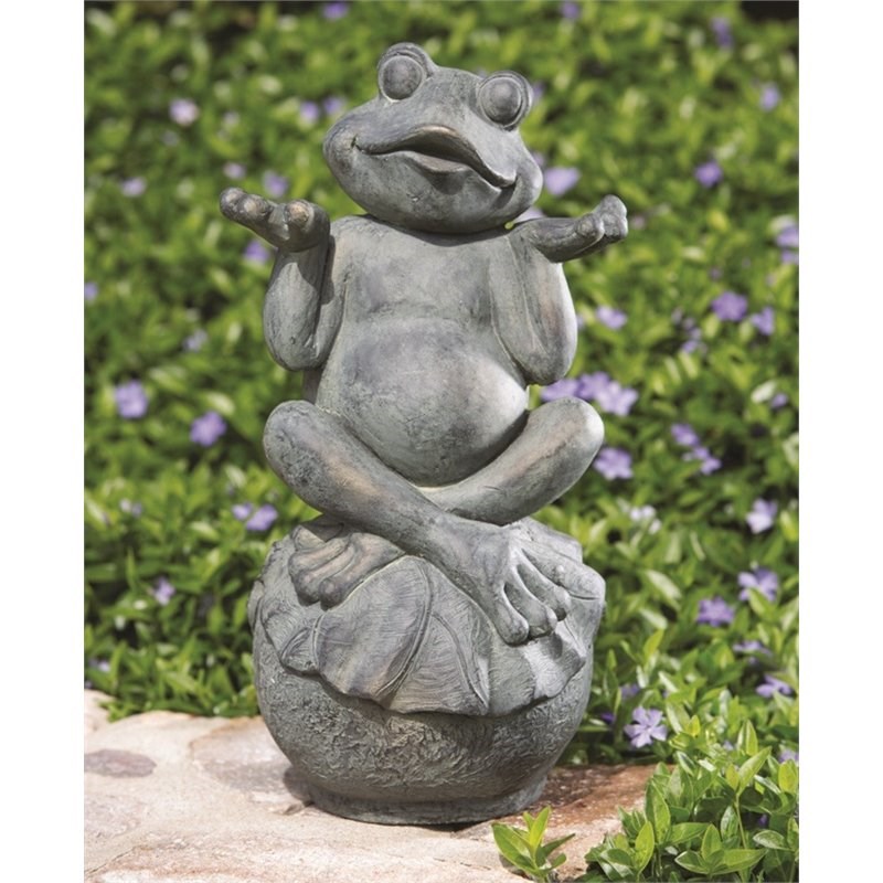 Alfresco Home Care-Free Frog Garden Statue