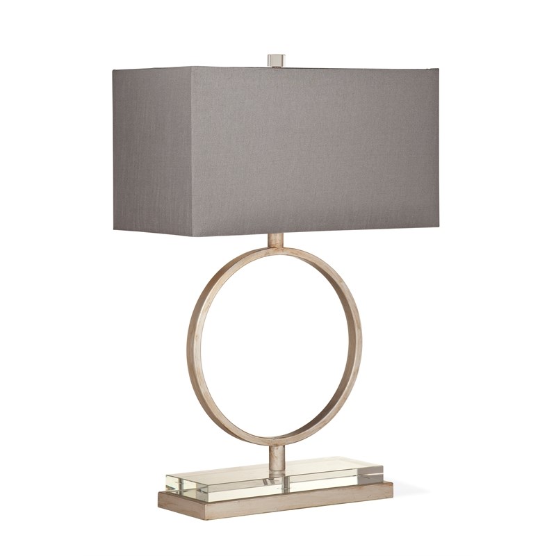 Halle Metal Table Lamp in Antique Silver