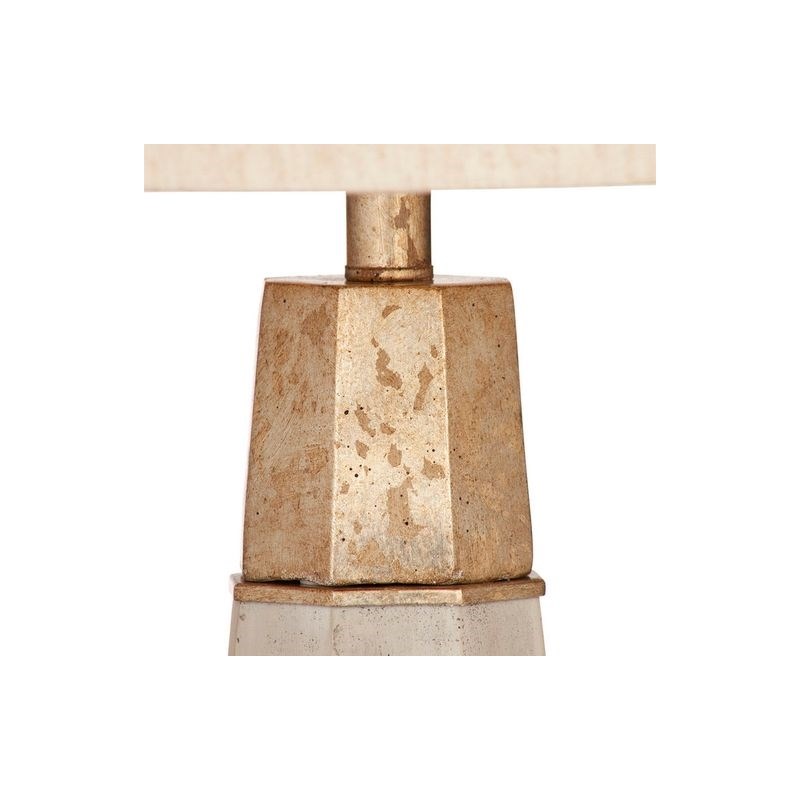 Bassett Mirror Rowan Table Lamp in Beige Cement Stone