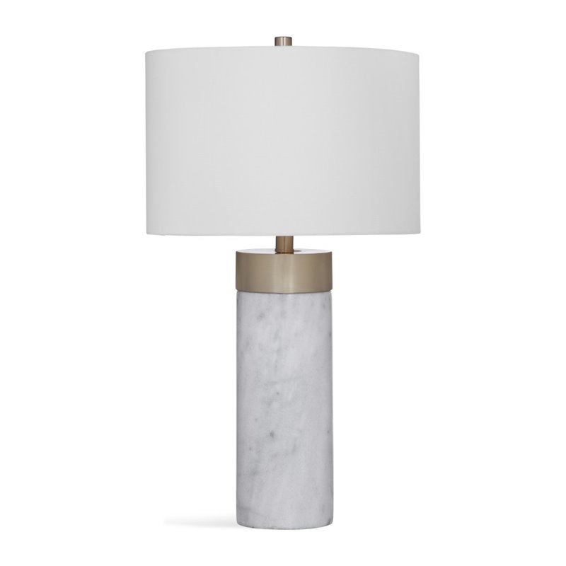 Bassett Mirror Jocelyn Marble Table Lamp in White