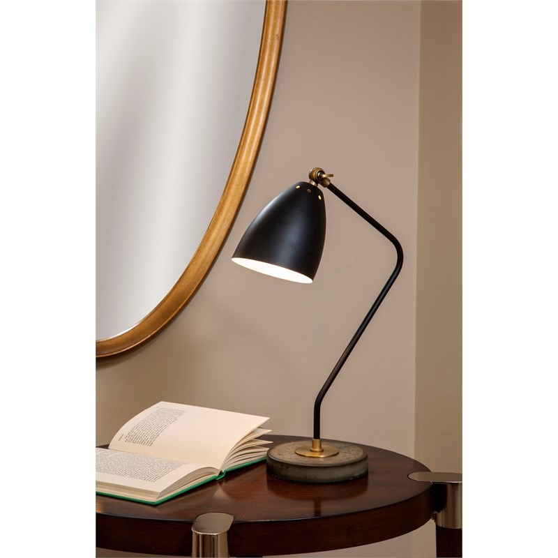 Bassett Mirror Correll Metal Task Lamp in Brass