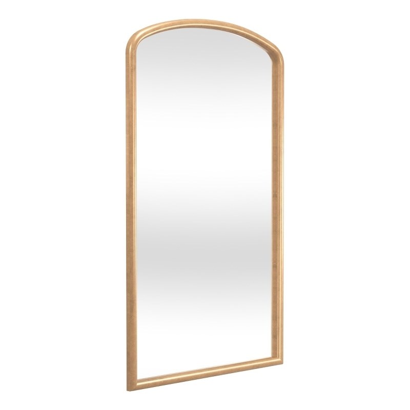 Brookings Leaner Mirror in Antique Gold Leaf Polyurethane Frame