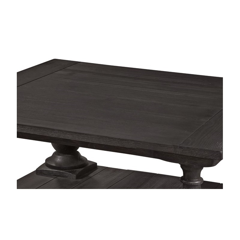 Hanover Wood Square Cocktail Table in Dark Coffee Bean