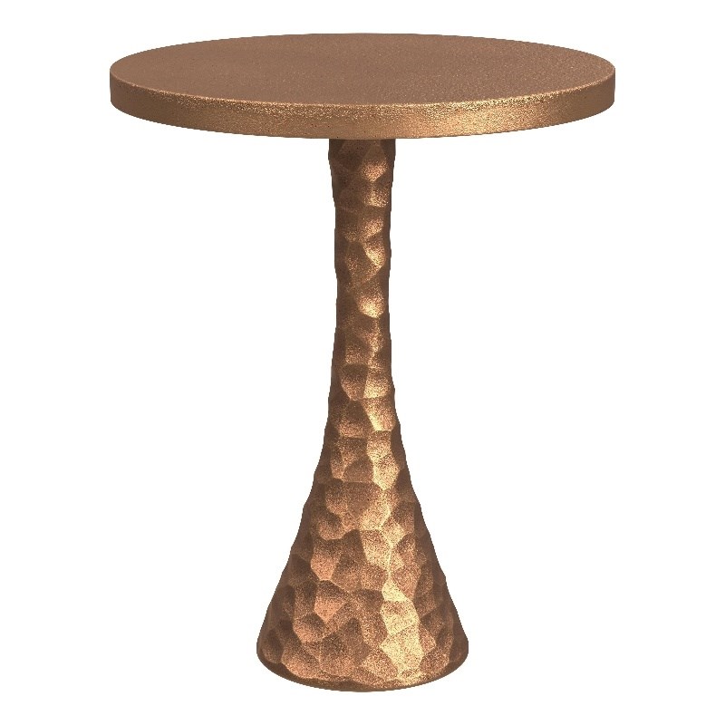 Nero Metal Scatter Table in Hammered Brass
