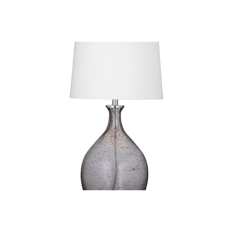 Sanders Table Lamp in Gray Glass