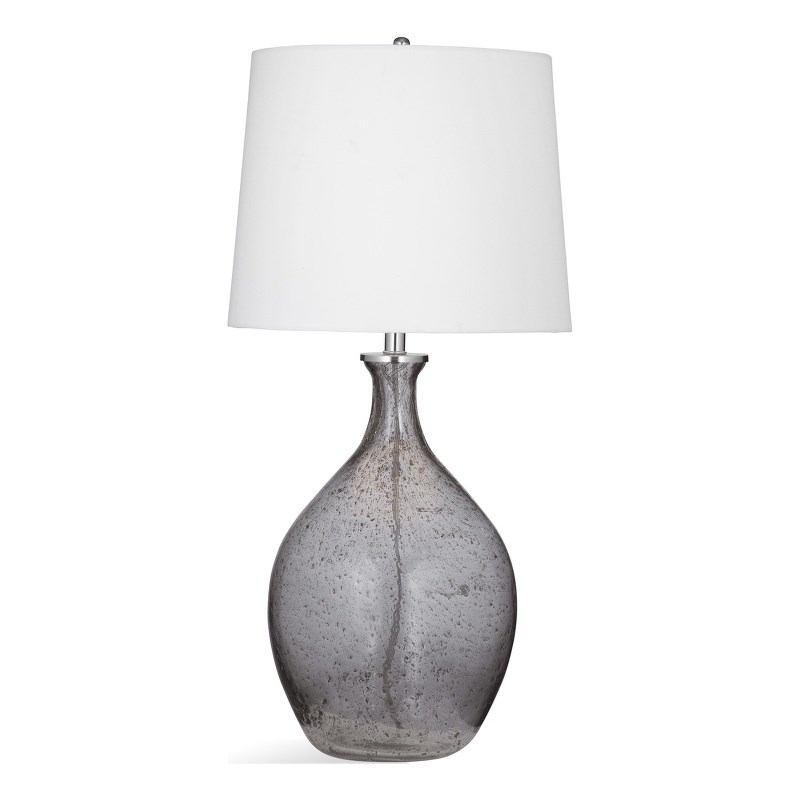 Sanders Table Lamp in Gray Glass