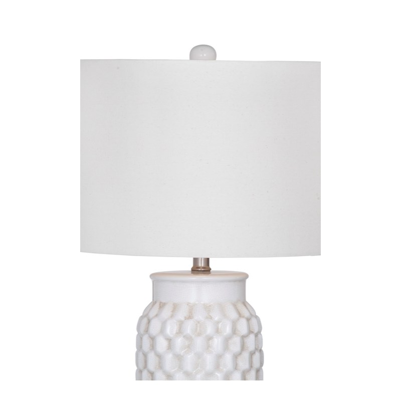 Selser Table Lamp in White Ceramic