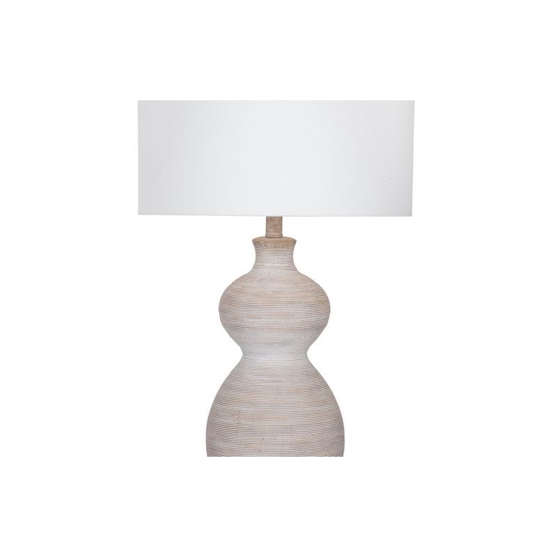 Sandy Table Lamp in White Ceramic