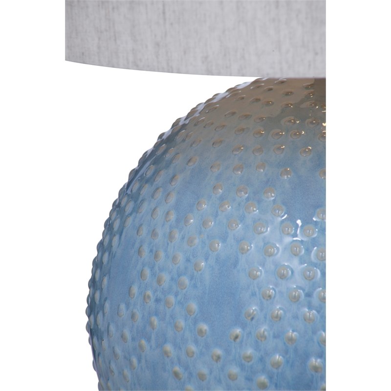 Kettler Table Lamp in Blue Ceramic