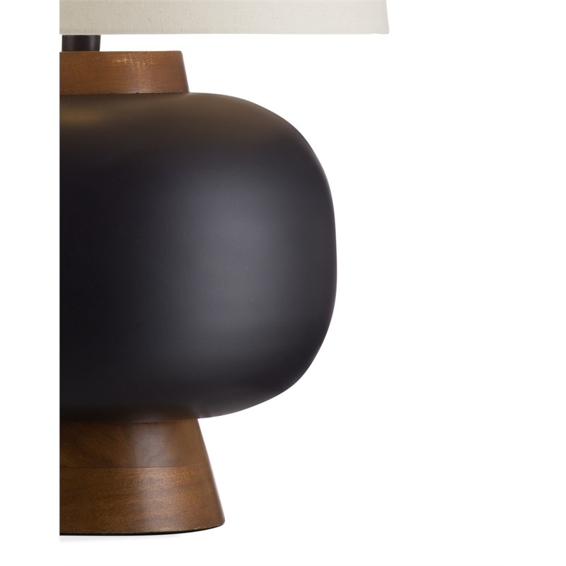 Ping Table Lamp in Black Wood