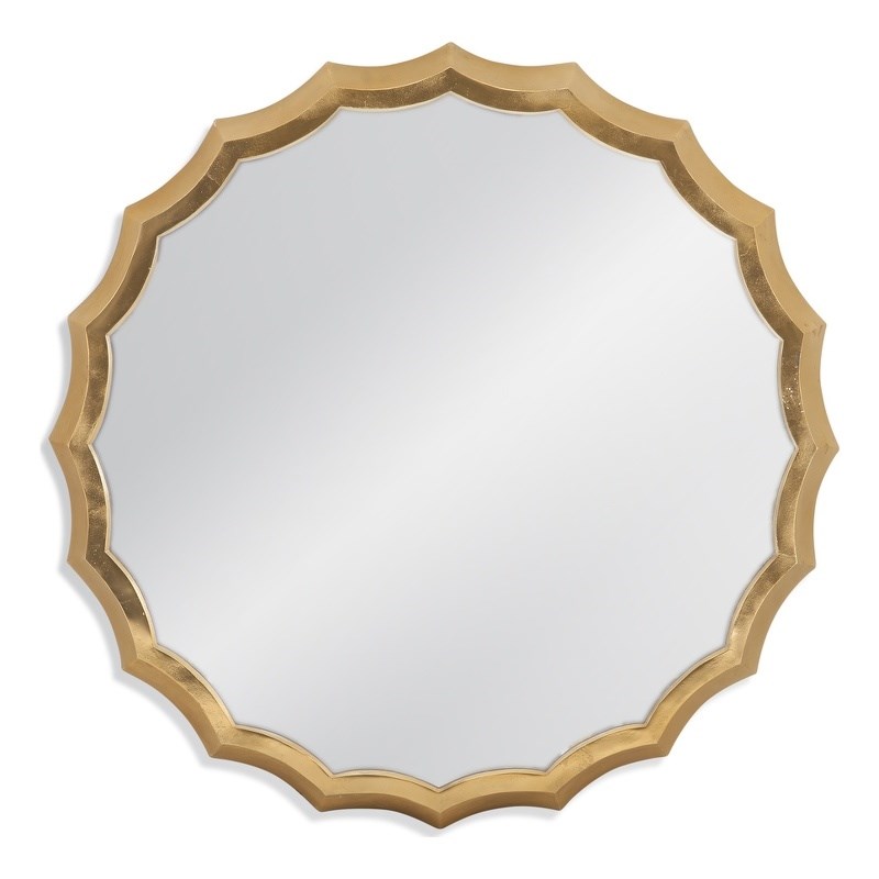 Southgate Aluminum Wall Mirror in Gold